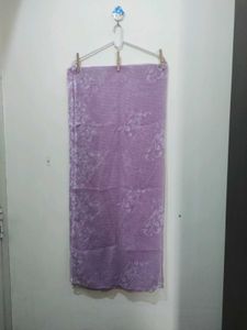 Light Pink White Floral Kurta Pyjama Dupatta Set
