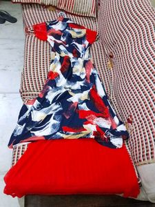 Girls' Dress with Belt &amp; Pants