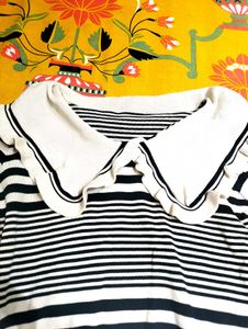 Striped Top w/ Collar