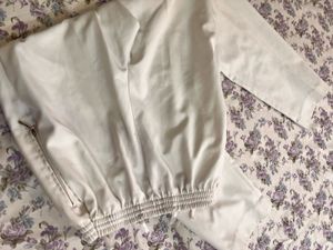 white formal Waist Pants