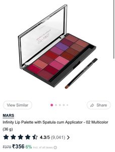 Mars Infinity Lip, Blush And Contour Palette