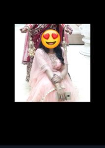 Stone Work Designer Crop Top Lahenga