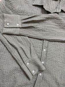 Sage Green Textured Co- Ord Set