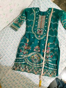 Pakistani Organza Kurta Set