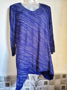 🎁 Buy 1, Get 1 Free🎁  Large/ XL Blue Tunic Top