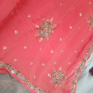 Beautiful Orange Saree