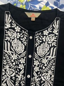 Stunning Black Embroidered Top