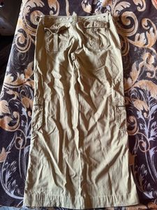 BEIGE BROWN SIX POCKET CARGO