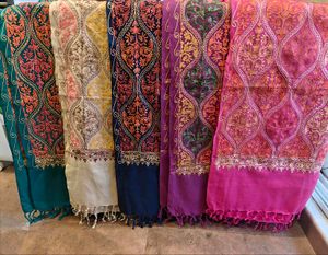 Elegant Embroidered Shawls