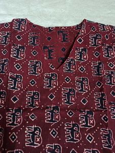 Ethnic Print Kurta Top