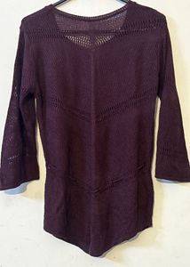 Burgundy Knit top (item 1)