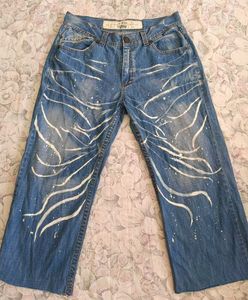 Unique Painted Baggy Jeans