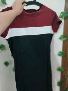 Color Block Tshirt Dress