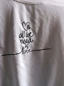 Cute &#39;All We Need Is Love&#39; sweatshirt