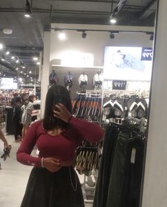 Ribbed Full Sleeves Crop Top