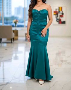 Elegant Teal Gown