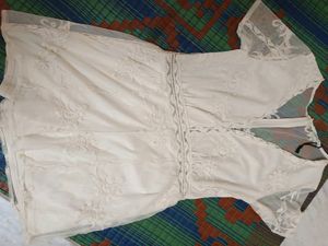 Zara Beige Lace Romper