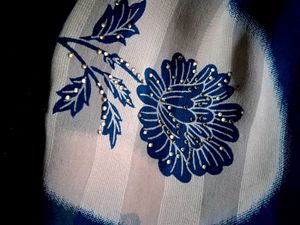 Navy Blue Saree