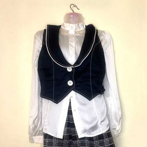 ⛧Embellished Victorian Pinteresty Coquette Shirt