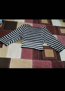 Striped Cropped Top