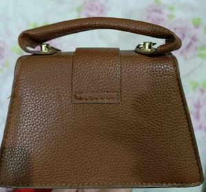 Brown Mini Top Handle Bag