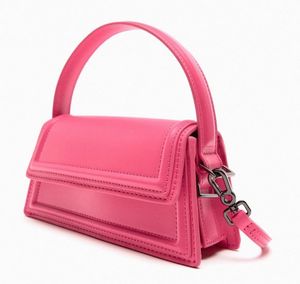 Zara Pink Handbag With Detachable Strap