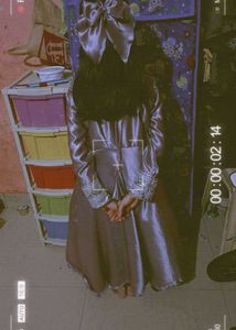 Lavender Colour Gown Full Sleeve