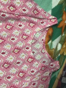 Pink Printed Kurta
