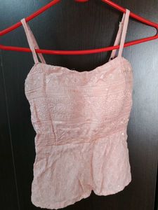 Cute Pink Lace Cami Top