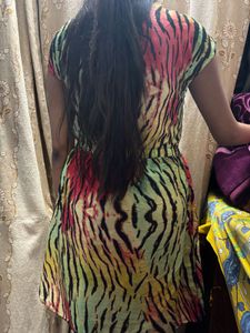 Vibrant Animal Print Dress
