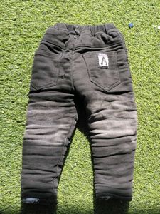 Kids Black Denim Pants