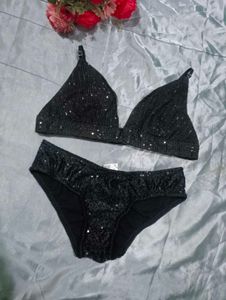 Sparkling Black Bikini Set