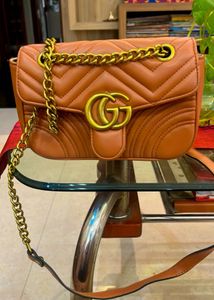 Gucci Marmont Matelasse Mini Bag – Caramel Brown