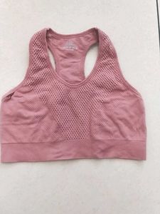 Pink Sports Bra