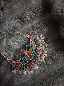 Colorful Hoop Dangle Earrings