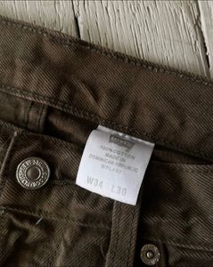 Brown Straight Leg Jeans