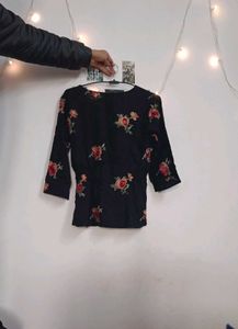 Floral Embroidered Top