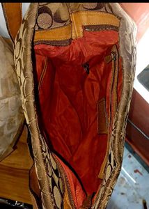Vintage Coach Signature Duffle Tote