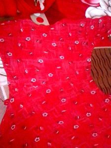 Red Boho Mini Dress