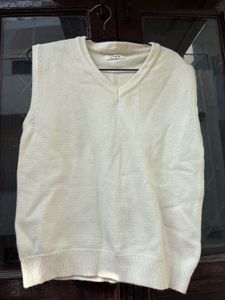 Cream Knit Vest