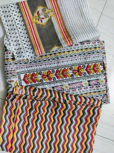 Printed Cotton Suit Fabric For Women With Dupatta