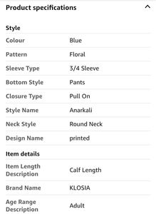 Floral Anarkali Suit Set