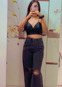 Black Partywear Top