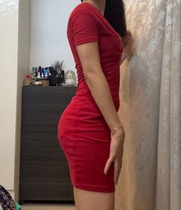Red Bodycon Mini Dress