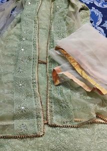 Mint Green Embellished Indian Suit