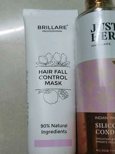 Brillare hair mask &amp; Just Herbs conditioner