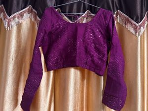 Purple Lehenga Choli With Duppata