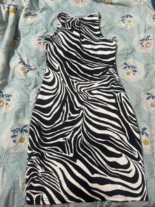 Zebraa Pattern Dress