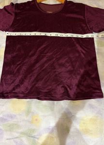 Burgundy Beautiful Long Sleeve Top