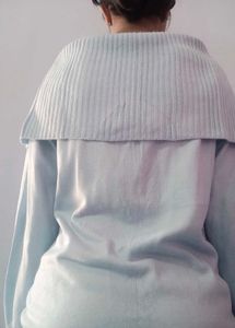 Elegant blue Off Shoulder Top